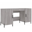 skrivebord 140x50x75 cm konstrueret træ grå sonoma-eg