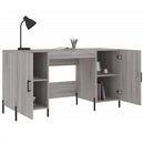 skrivebord 140x50x75 cm konstrueret træ grå sonoma-eg