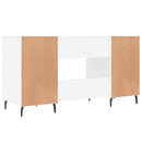 skrivebord 140x50x75 cm konstrueret træ hvid
