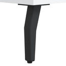 skrivebord 140x50x75 cm konstrueret træ hvid