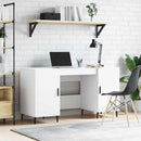 skrivebord 140x50x75 cm konstrueret træ hvid