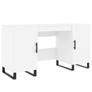 skrivebord 140x50x75 cm konstrueret træ hvid