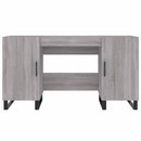 skrivebord 140x50x75 cm konstrueret træ grå sonoma-eg
