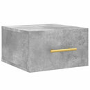 væghængte sengeborde 2 stk. 35x35x20 cm betongrå