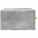 væghængte sengeborde 2 stk. 35x35x20 cm betongrå