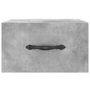 væghængte sengeborde 2 stk. 35x35x20 cm betongrå