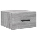 væghængt sengebord 35x35x20 cm grå sonoma-eg