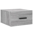væghængte sengeborde 2 stk. 35x35x20 cm grå sonoma-eg