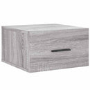 væghængte sengeborde 2 stk. 35x35x20 cm grå sonoma-eg