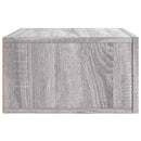 væghængte sengeborde 2 stk. 35x35x20 cm grå sonoma-eg