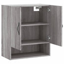 vægskab 60x31x70 cm konstrueret træ grå sonoma-eg