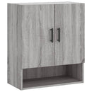vægskab 60x31x70 cm konstrueret træ grå sonoma-eg