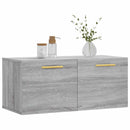 vægskab 80x36,5x35 cm konstrueret træ grå sonoma-eg