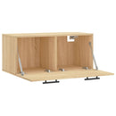 vægskab 80x36,5x35 cm konstrueret træ sonoma-eg