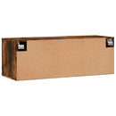 vægskab 100x36,5x35 cm konstrueret træ røget sonoma-eg