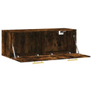 vægskab 100x36,5x35 cm konstrueret træ røget sonoma-eg