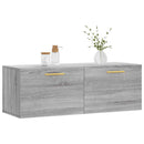 vægskab 100x36,5x35 cm konstrueret træ grå sonoma-eg