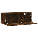 vægskab 100x36,5x35 cm konstrueret træ røget sonoma-eg