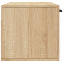 vægskab 100x36,5x35 cm konstrueret træ sonoma-eg