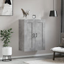 vægskab 69,5x34x90 cm konstrueret træ betongrå