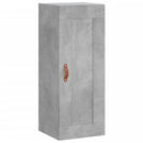 vægskab 34,5x34x90 cm konstrueret træ betongrå