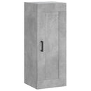 vægskab 34,5x34x90 cm konstrueret træ betongrå