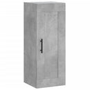 vægskab 34,5x34x90 cm konstrueret træ betongrå