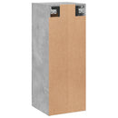 vægskab 34,5x34x90 cm konstrueret træ betongrå