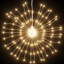 lysende starburst-dekoration 8 stk. 140 LED'er 17 cm varm hvid