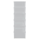 opbevaringsbokse 6 stk. 10 l stabelbare plast
