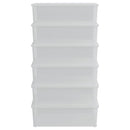 opbevaringsbokse 6 stk. 25 l stabelbare plast