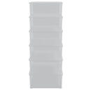 opbevaringsbokse 6 stk. 25 l stabelbare plast