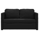 2-i-1 sovesofa 122x204x55 cm velour sort