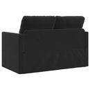2-i-1 sovesofa 122x204x55 cm velour sort