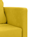 2-i-1 sovesofa 122x204x55 cm velour mørkegul