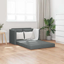 2-i-1 sovesofa 112x174x55 cm stof mørkegrå