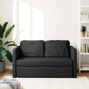 2-i-1 sovesofa 112x174x55 cm stof sort
