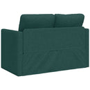 2-i-1 sovesofa 112x174x55 cm stof mørkegrøn