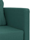 2-i-1 sovesofa 112x174x55 cm stof mørkegrøn