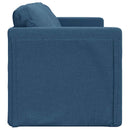 2-i-1 sovesofa 112x174x55 cm stof blå