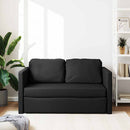 2-i-1 sovesofa 112x174x55 cm kunstlæder sort