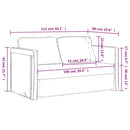2-i-1 sovesofa 112x174x55 cm kunstlæder grå