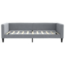 daybed 100x190 cm stof lysegrå