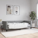 daybed 100x190 cm stof lysegrå