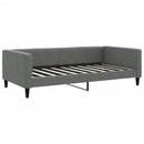 daybed 100x190 cm stof mørkegrå