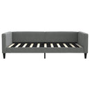 daybed 100x190 cm stof mørkegrå