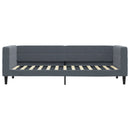 daybed 80x200 cm velour mørkegrå