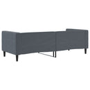 daybed 80x200 cm velour mørkegrå