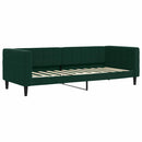daybed 80x200 cm velour mørkegrøn