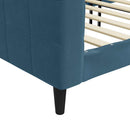 daybed 90x200 cm velour blå